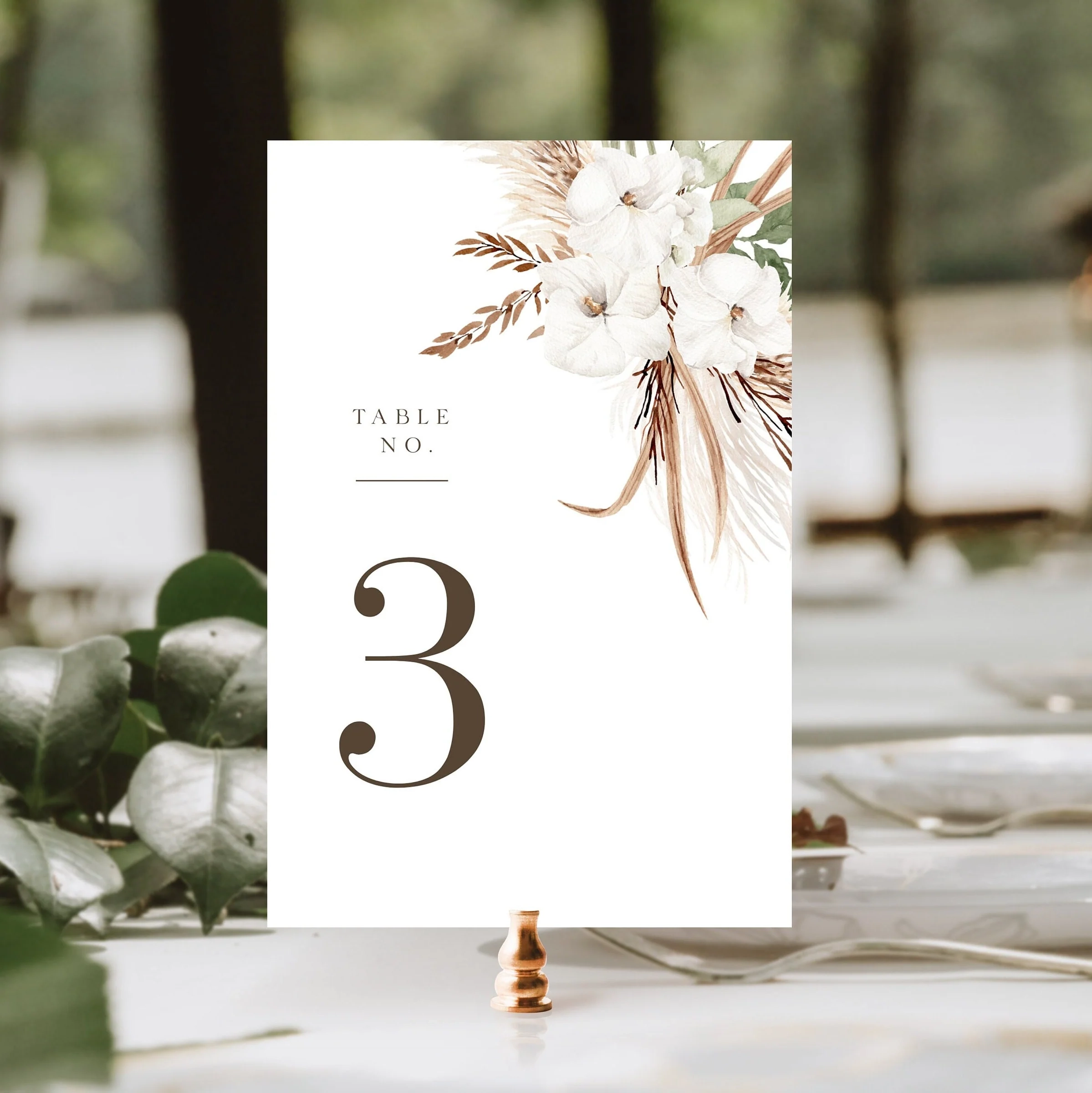 LAUREL Printable Table Numbers For Wedding