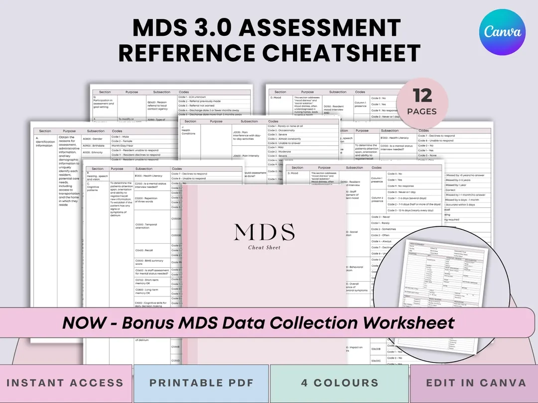 MDS 3 0 Assessoires Spickzettel Set MDS Koordinater 