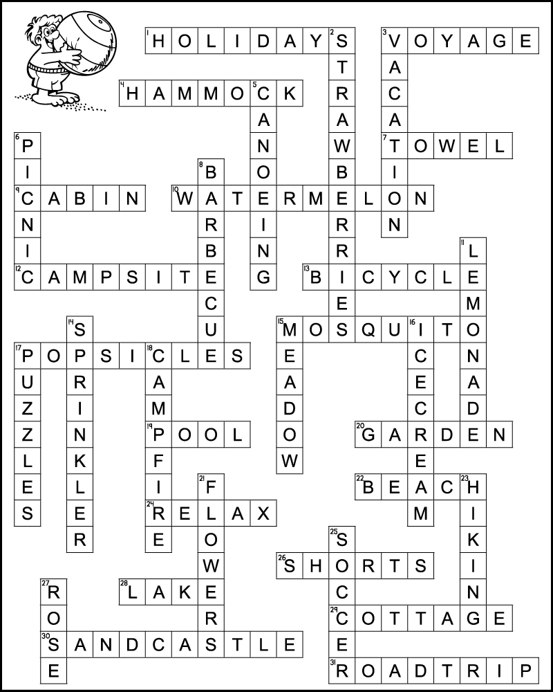 Middle School Crossword Puzzles Printable