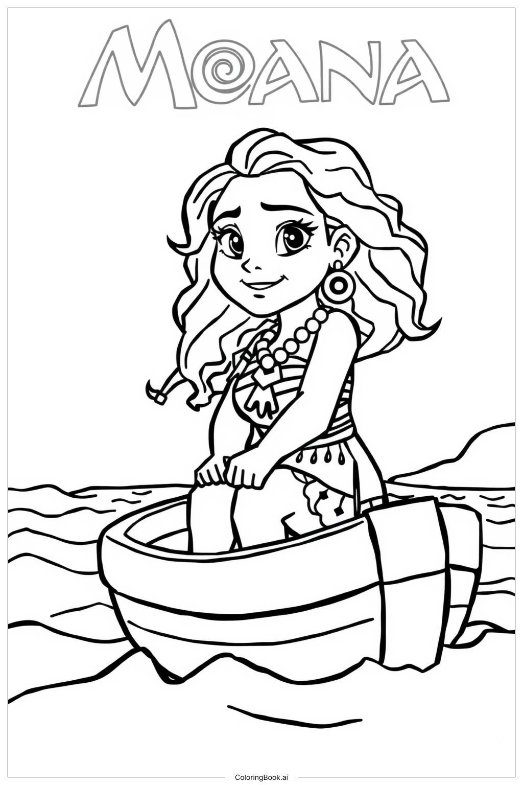 Moana Coloring Sheet Printable