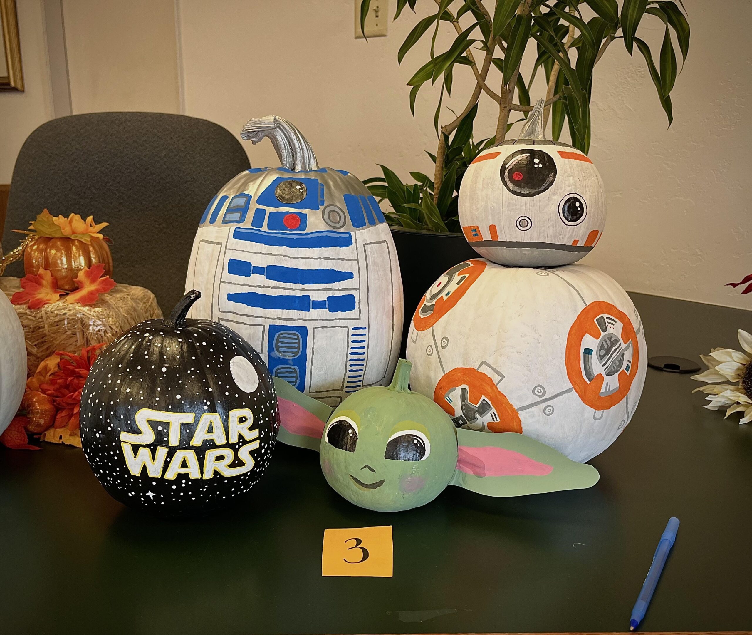 My Hand painted Pumpkins R StarWars