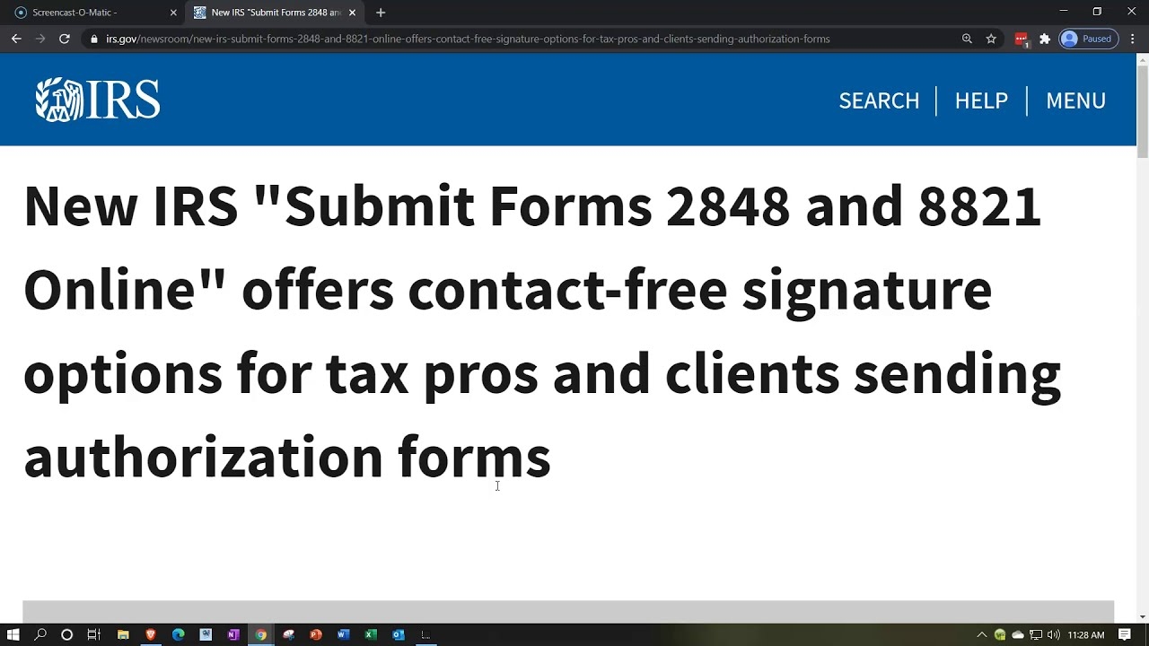 Upload Form 2848 To Irs