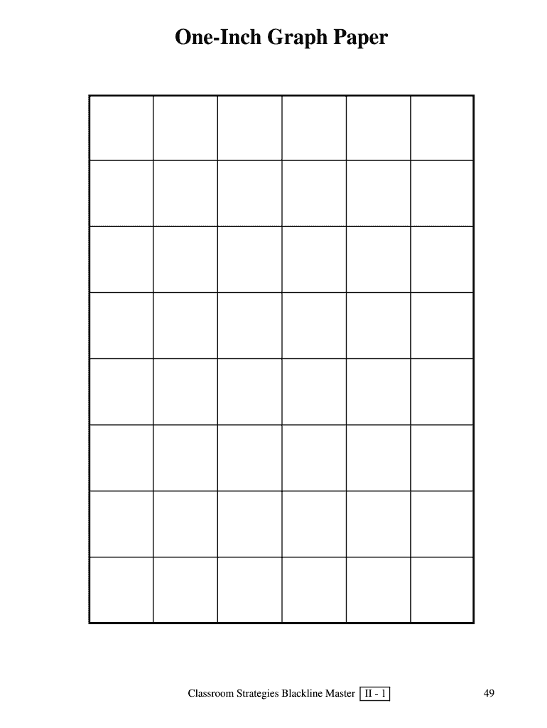 One Inch Graph Paper Form Fill Online Printable Fillable 