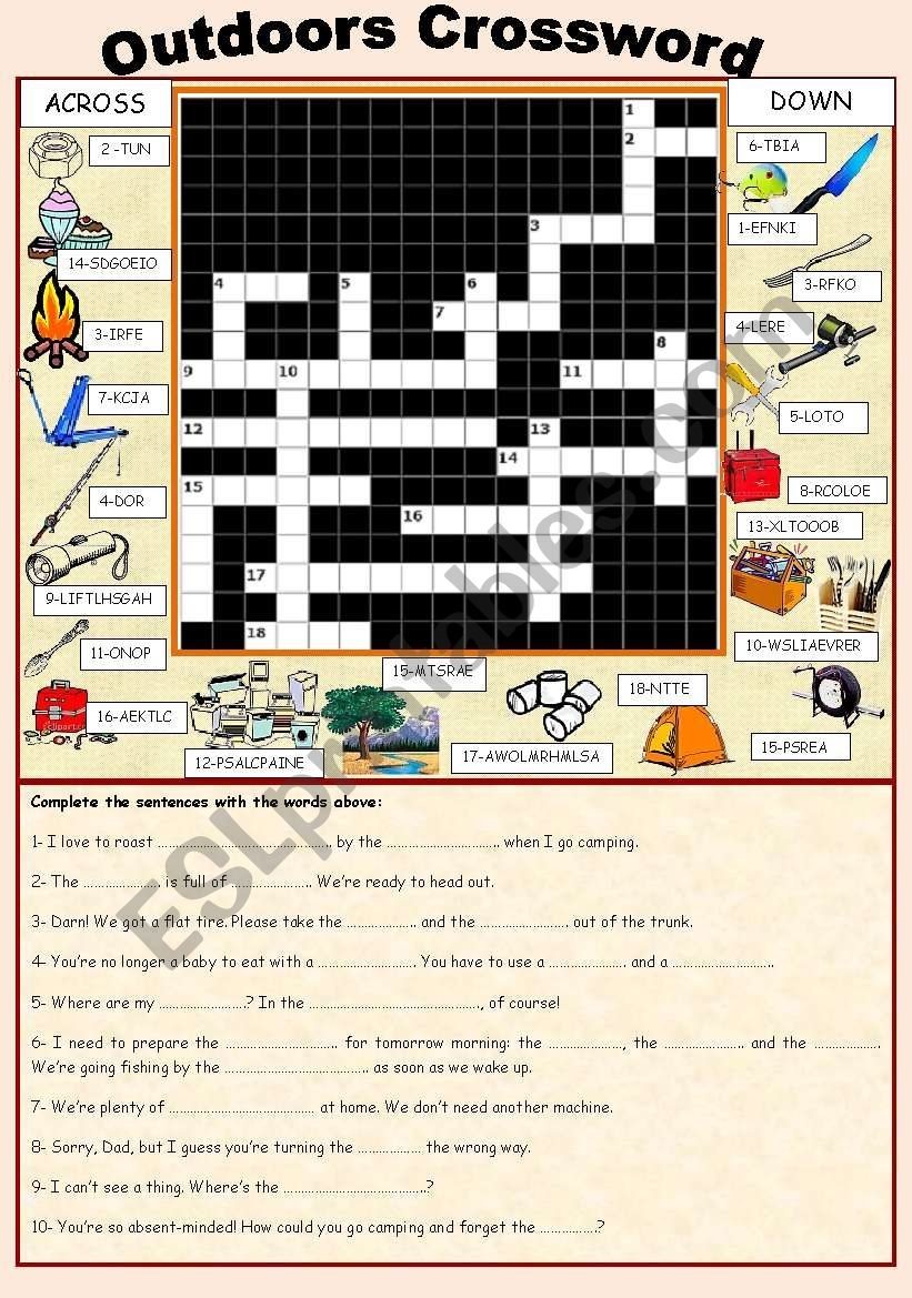 The Outdoors Crossword Clue