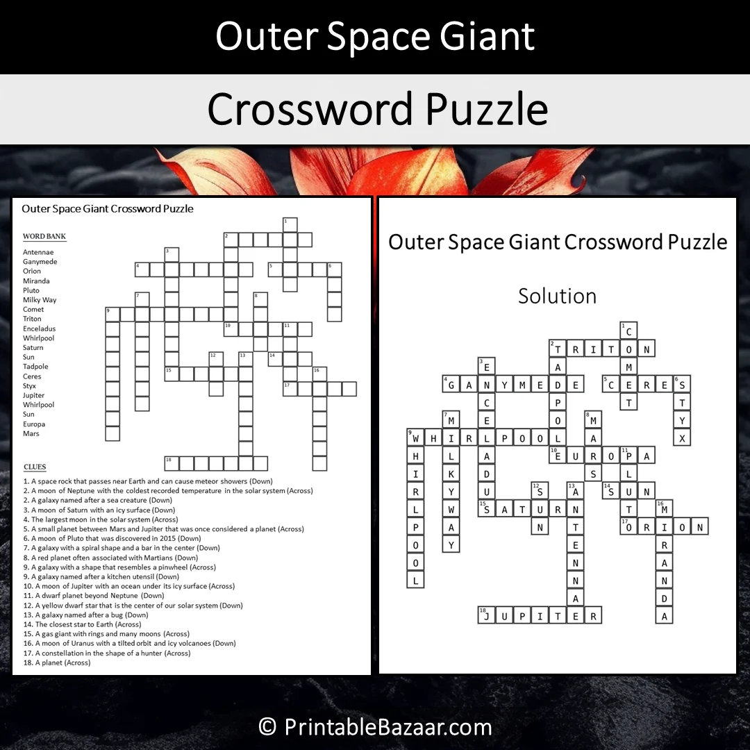 Printable Giant Crossword Puzzles