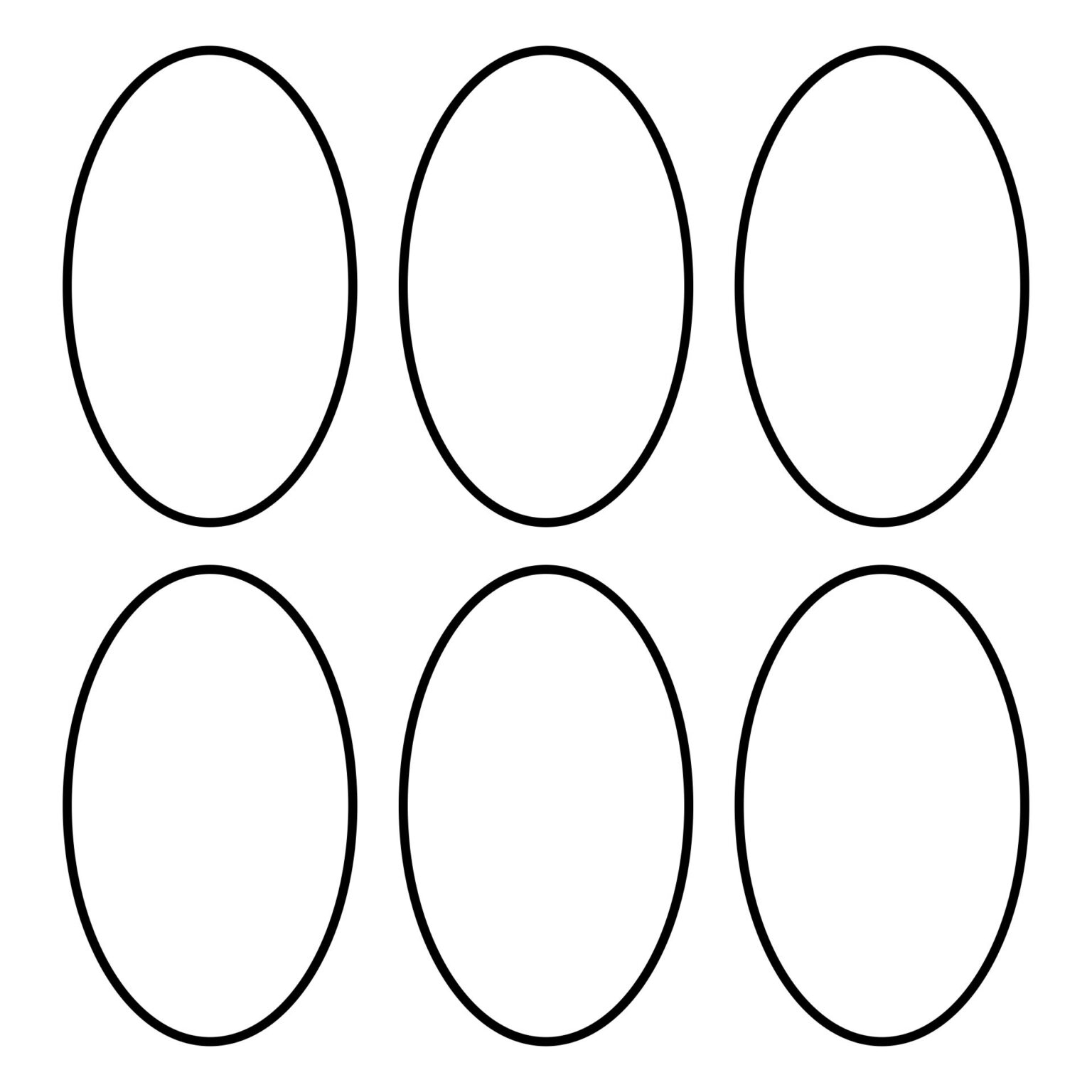 Oval Printable Template