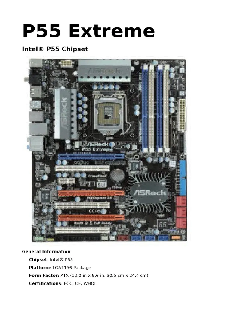 P55 Extreme PDF Bios Usb