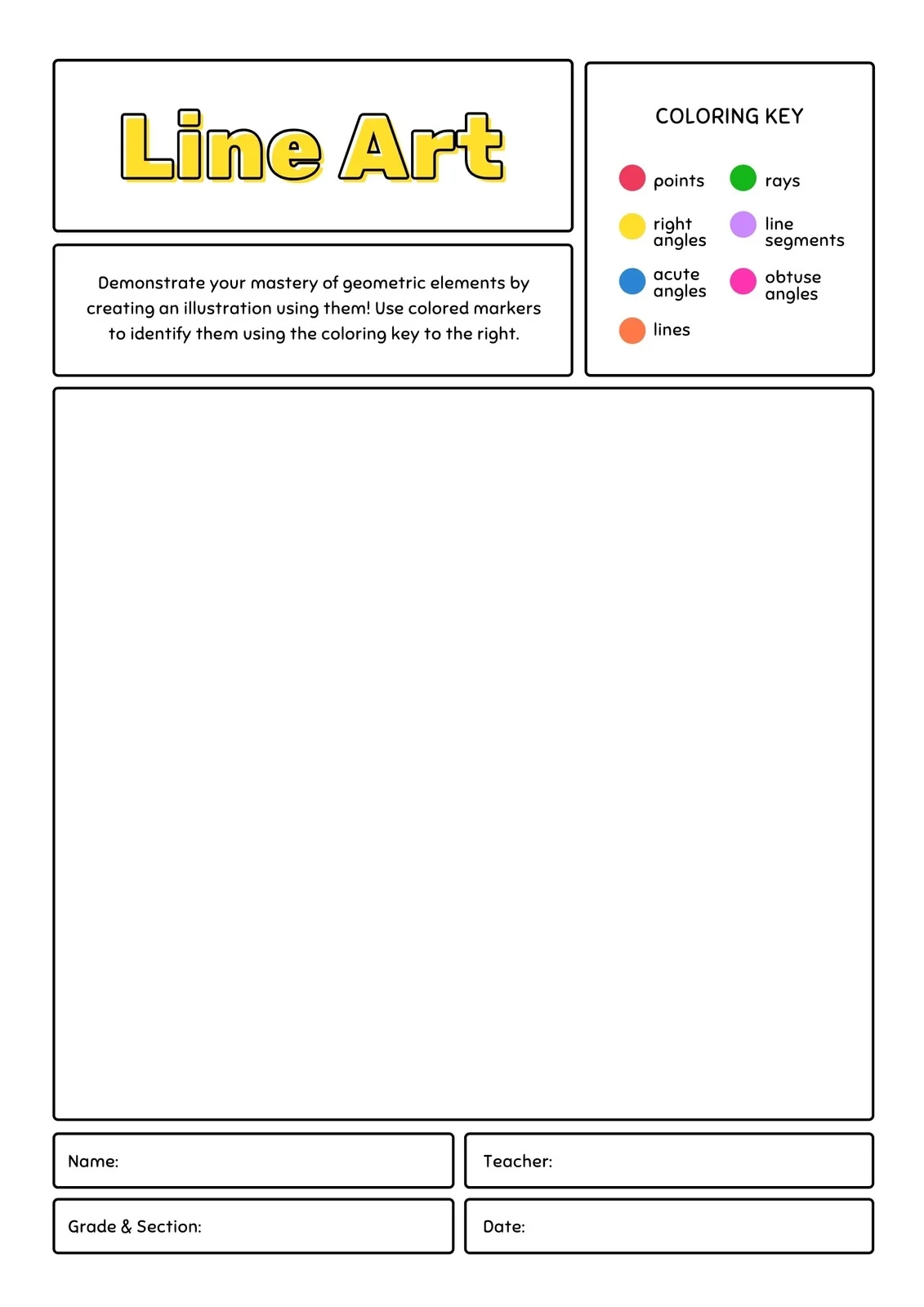 Page 4 Free Custom Printable Art Worksheet Templates Canva