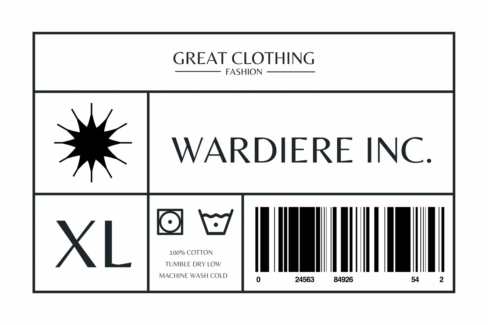 Page 4 Free Printable Customizable Clothing Label Templates Canva