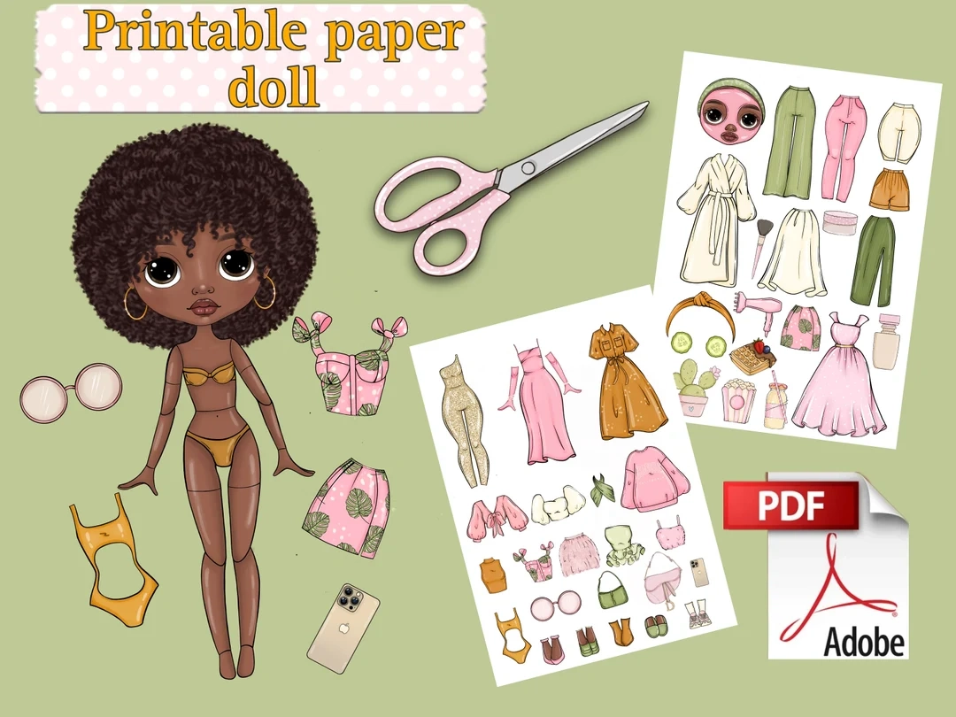 Paper Dolls How Do You Make A Lol Doll Printable Paper Doll Blythe 