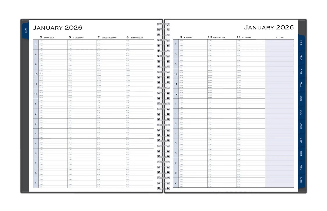 Passages 2026 Weekly Monthly 8 5x11 Appointment Book Blue Sky