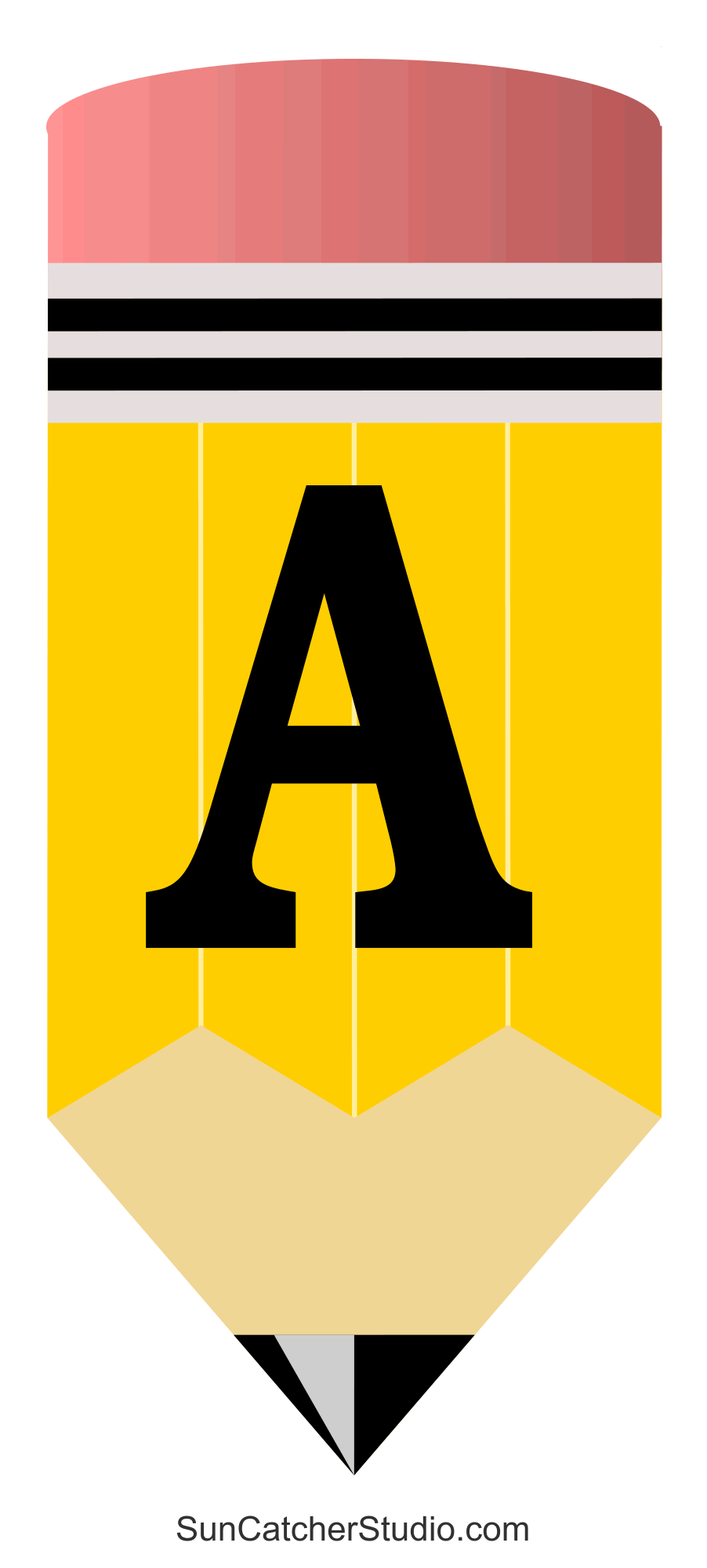 Pencil Font Free Printable Letters For Bulletin Boards Banners 