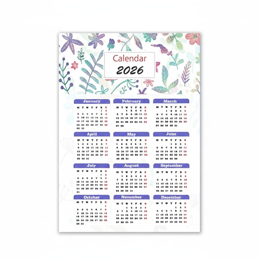 December Printable Calendar 2026 Tumblr