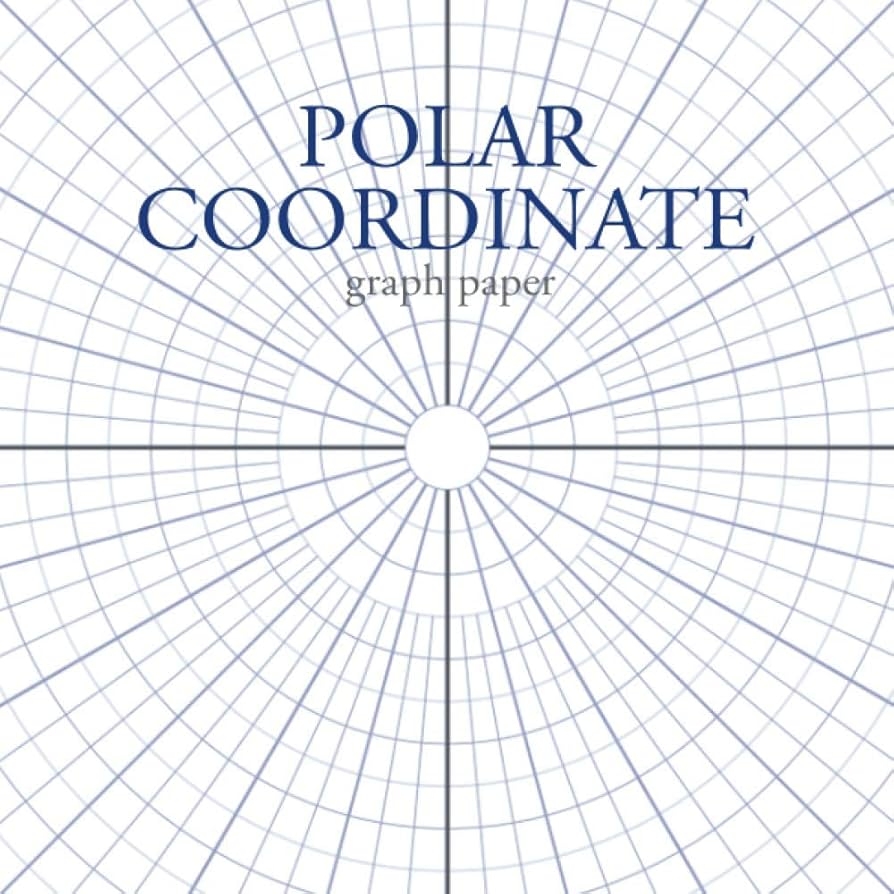 Polar Coordinate Graph Paper Polar Graph Paper Notebook Mandala Sketching Paper 8 25 X 8 25 Inches 120 Pages Moxie POD Amazon de Books