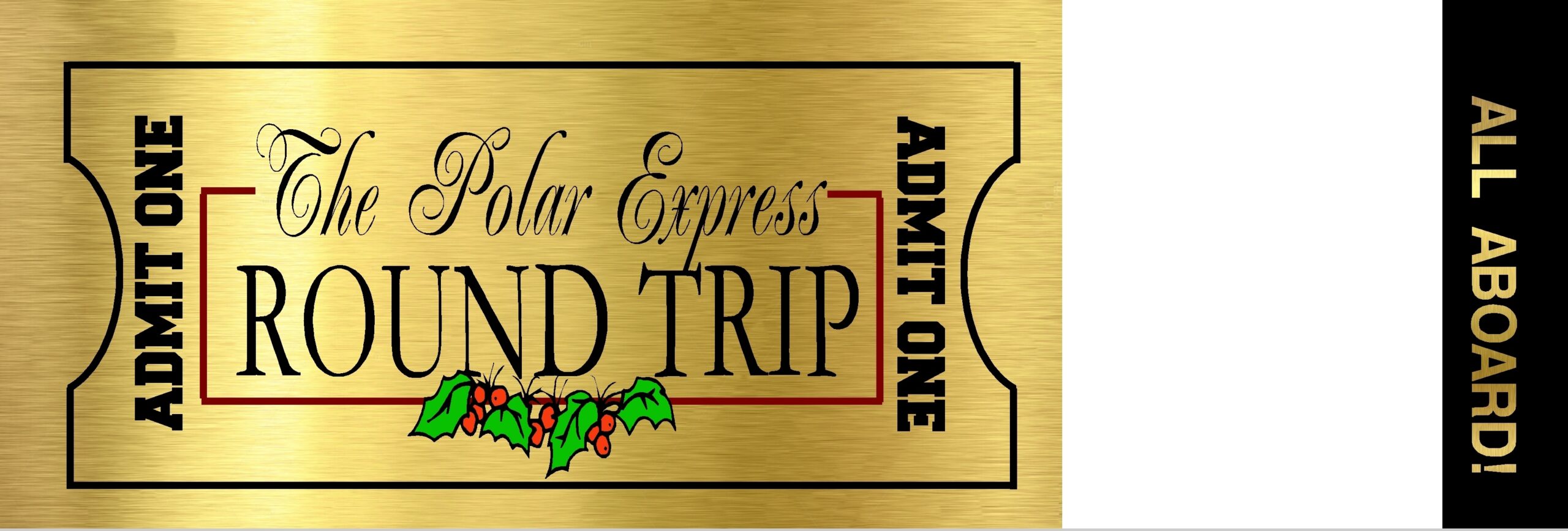 Free Printable Template Free Polar Express Tickets