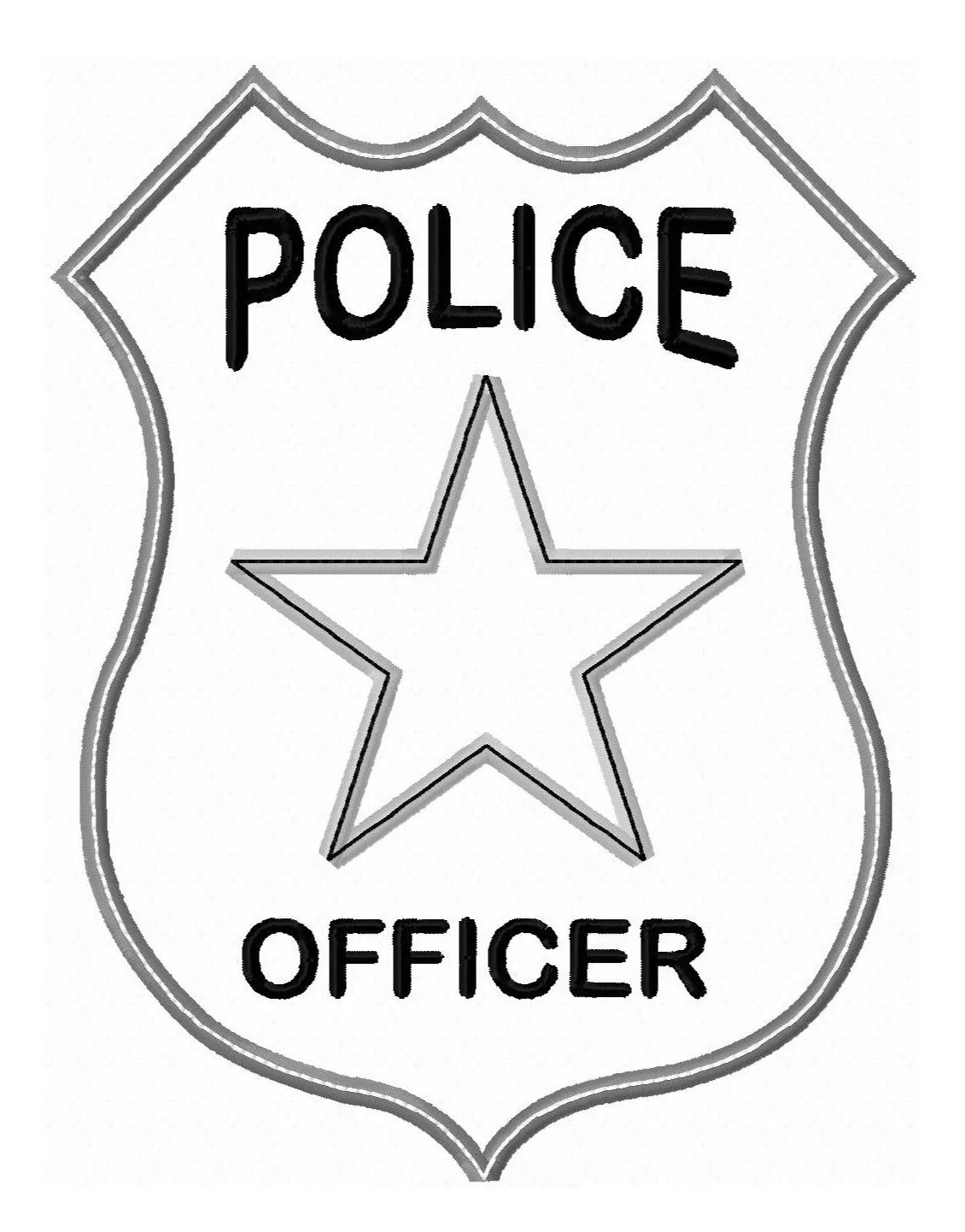 Police Officer Badge Printable