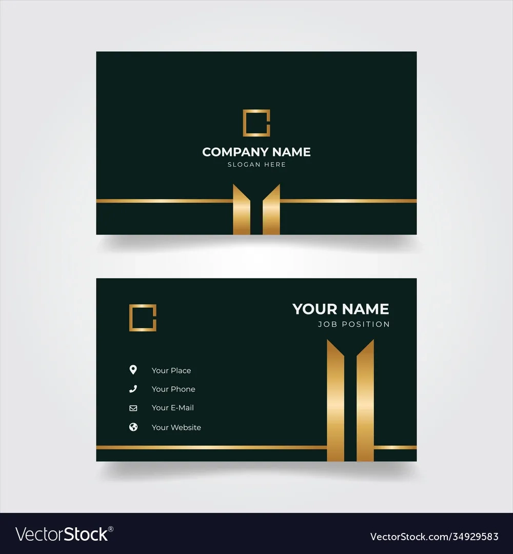Print Business Card Template Free Vector VectorStock