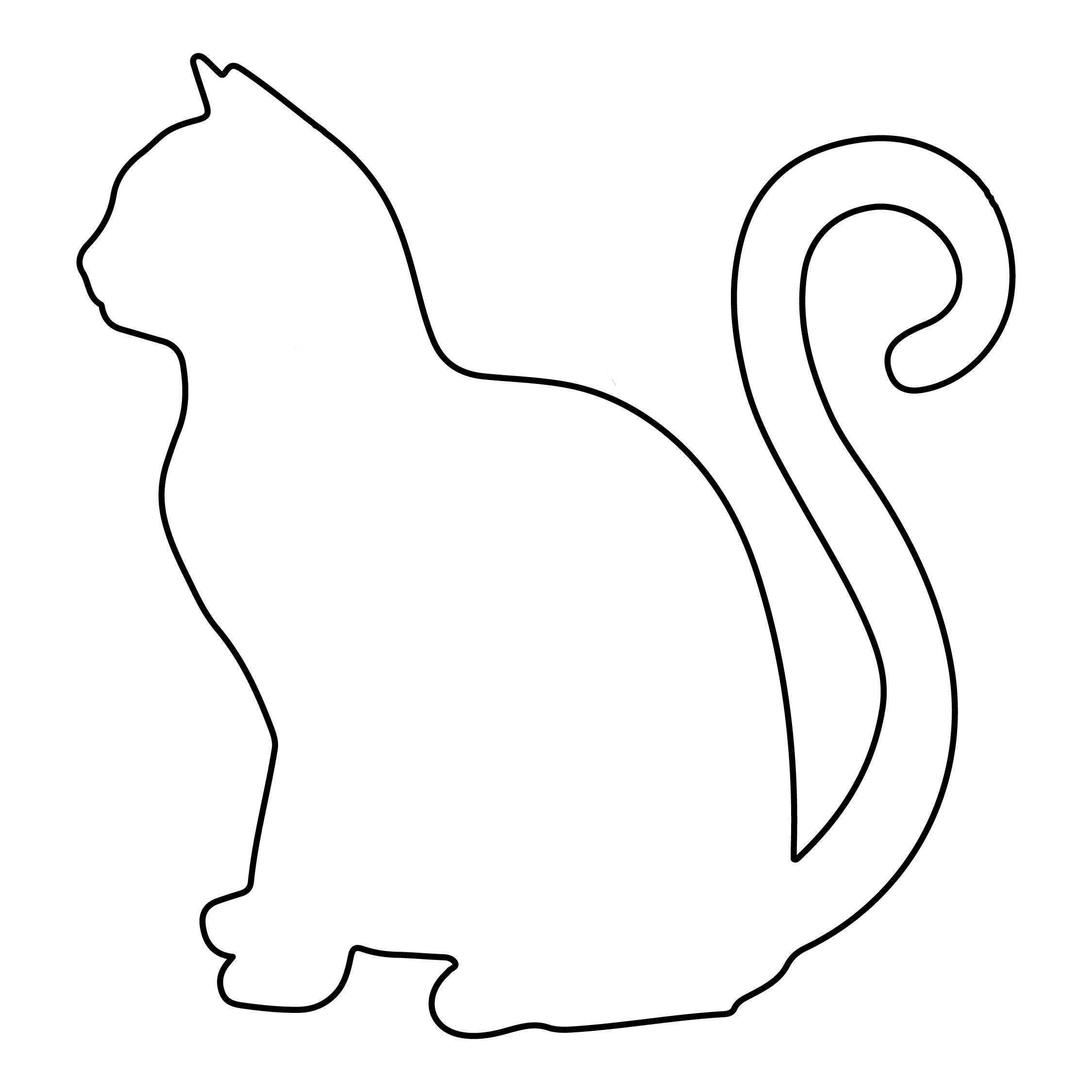 Printable Cat Template