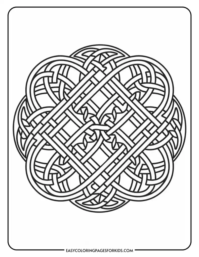 Printable Celtic Knot Coloring Pages 10 Free PDF Pages Easy 