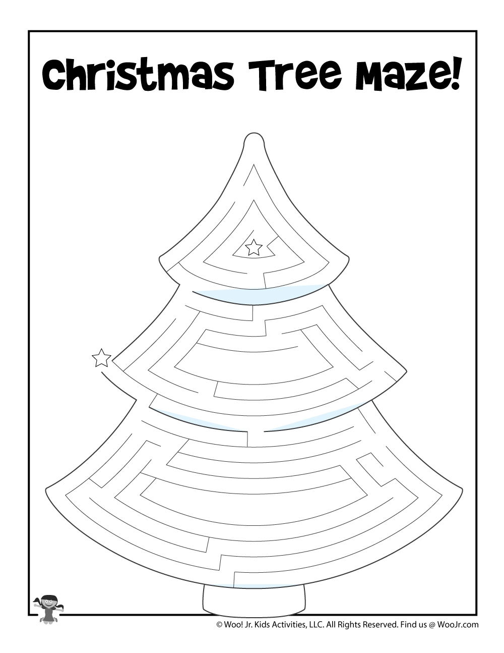 Printable Christmas Mazes Woo Jr Kids Activities Children s 