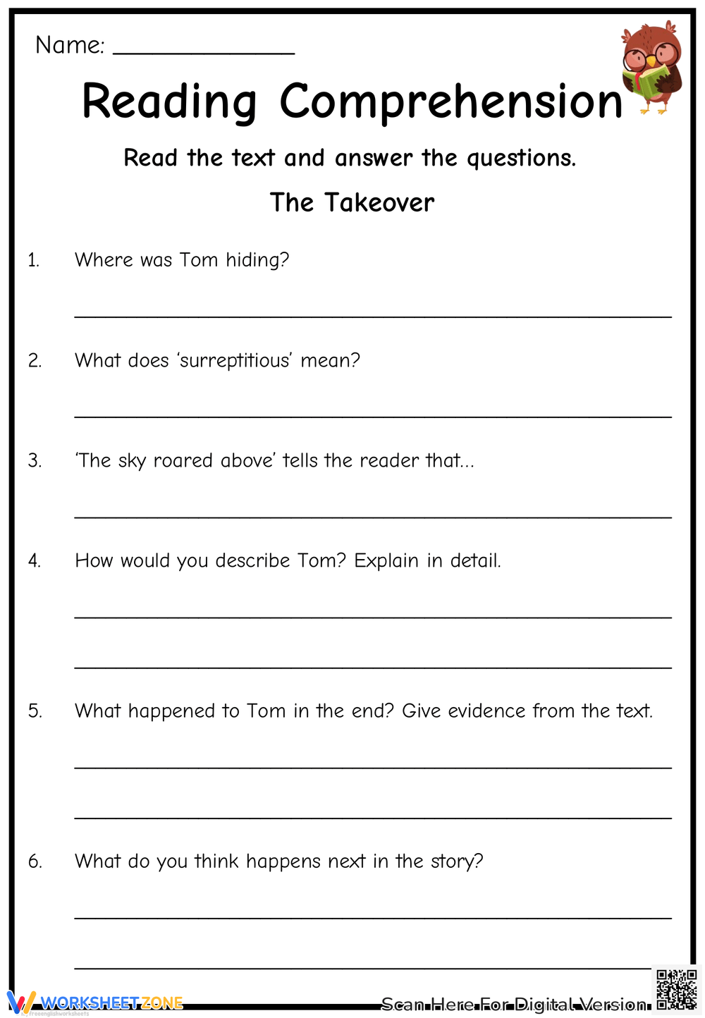 5th Grade Reading Worksheets Printable Free