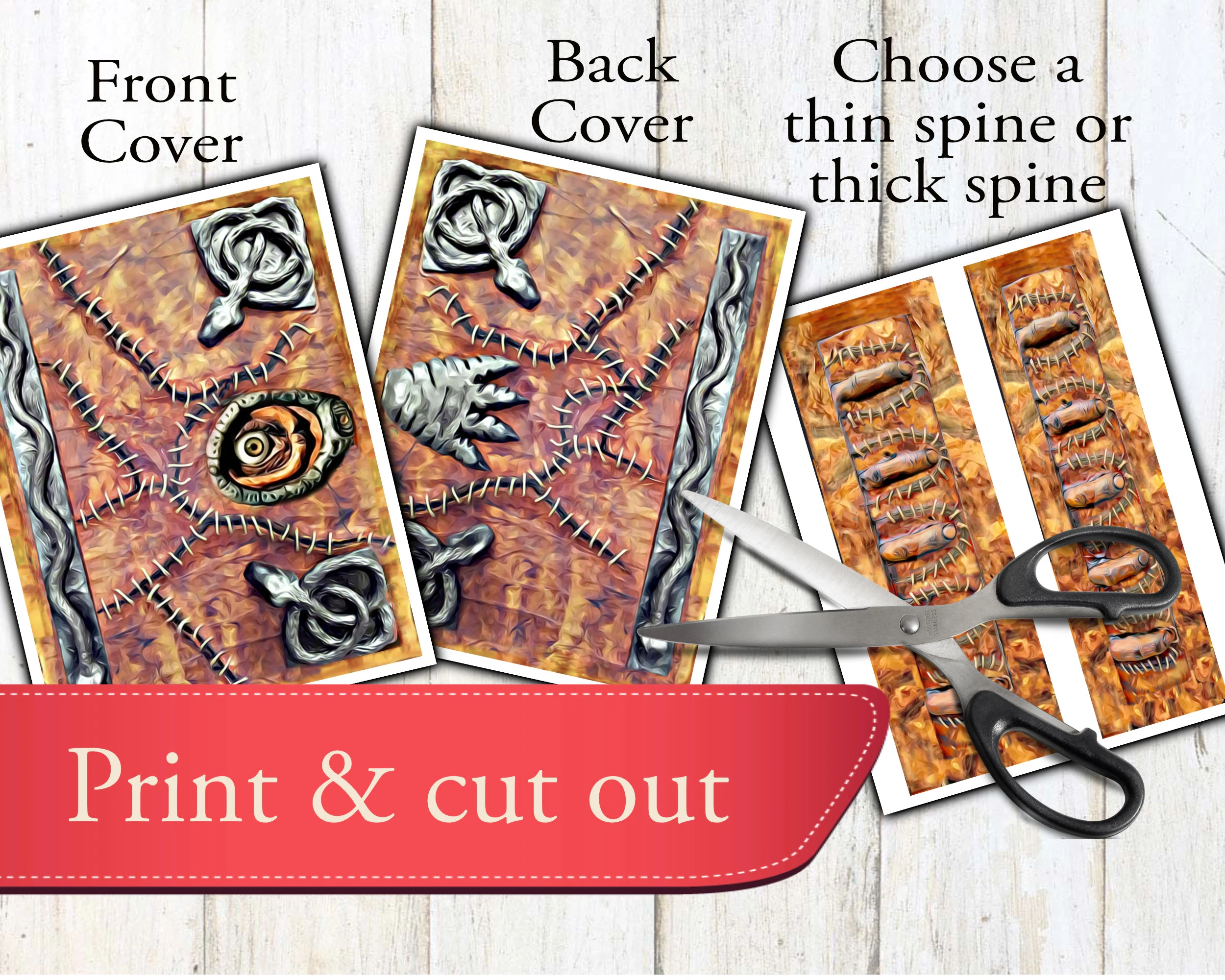 Printable Hocus Pocus Spell Book Cover Etsy