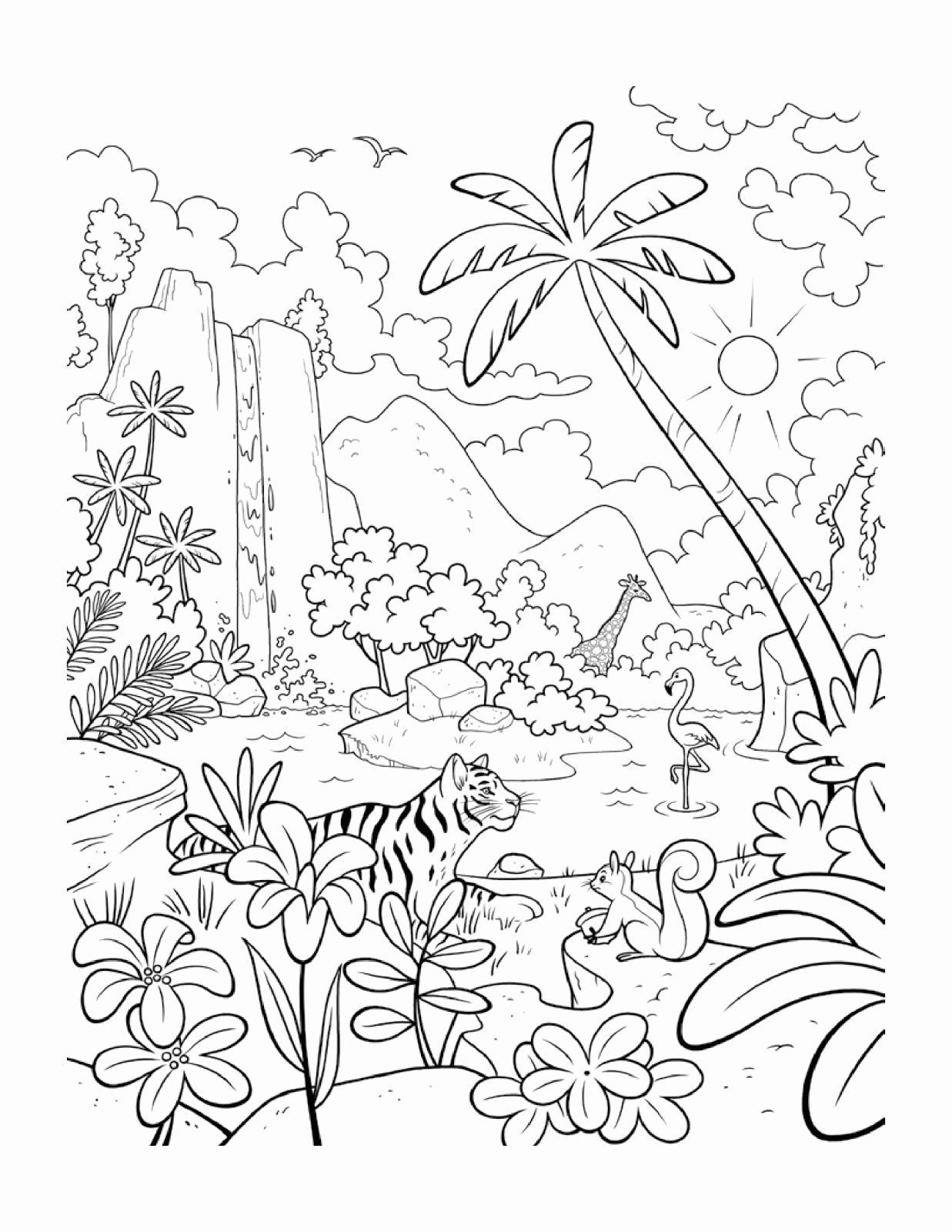 Printable Jungle Coloring Page Free Printable Coloring Pages 