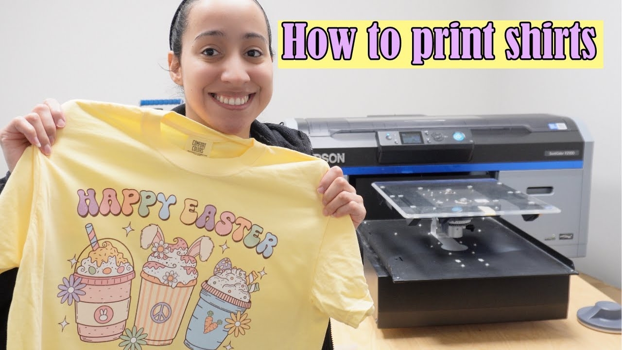 Printing Easter T shirts With Epson F2100 DTG