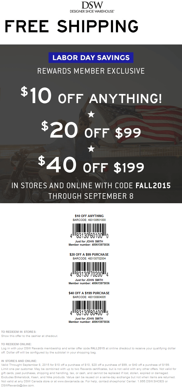 Dsw Shoe Warehouse Coupon Code