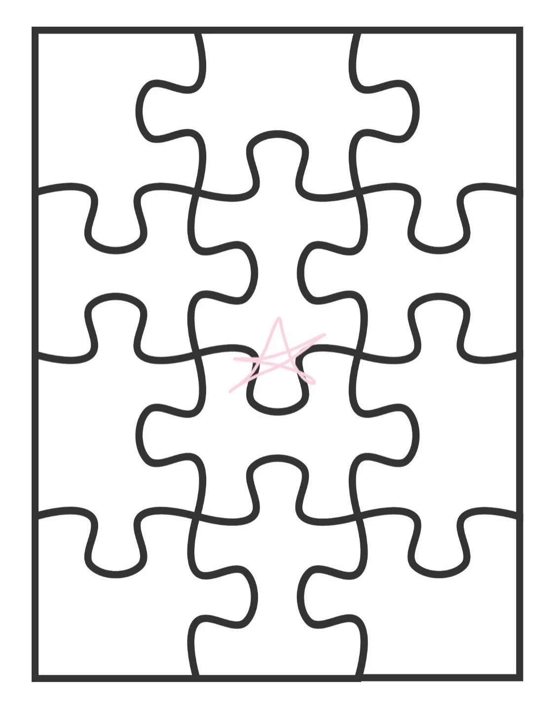 Puzzle Vorlage Etsy de