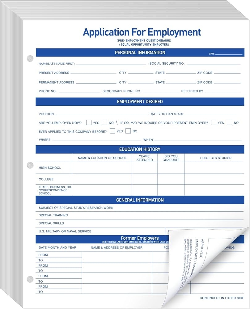 Employer Forms For New Employees