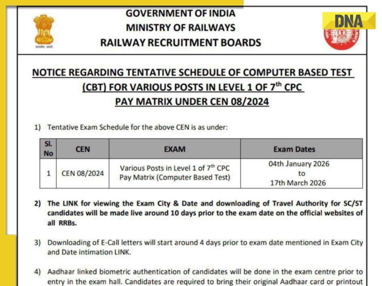 Railway RRB Group D Exam 2025 Postponed Viral Notice Says Exams 