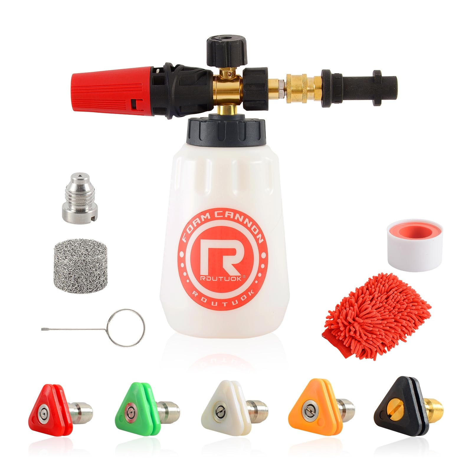 Rdutuok Einstellbare Schaumkanone F r K rcher K Serie K2 K3 K4 K5 K6 K7 Hochdruckreiniger 1L Power Dicke Schaumseifenspender Einstellbare Spr hd se 