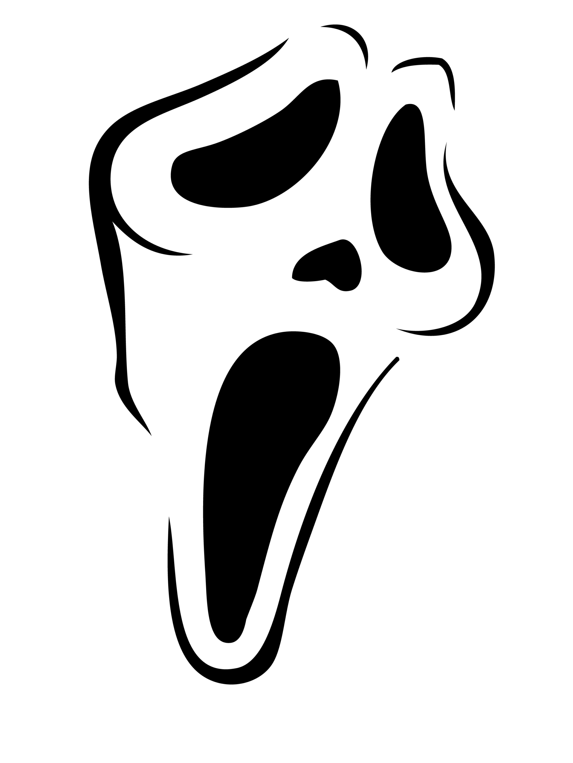 Scream Ghostface Free Pumpkin Stencil Pumpkin Pattern 