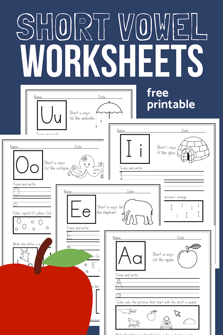 Free Printable Short Vowel Sound Worksheets
