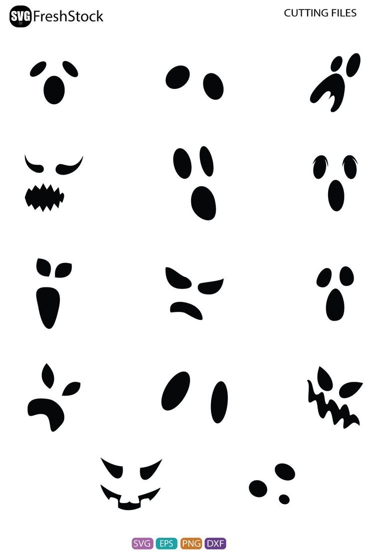Spooky Halloween Ghost Faces amp Eyes Clipart Free Vectors amp PSD 