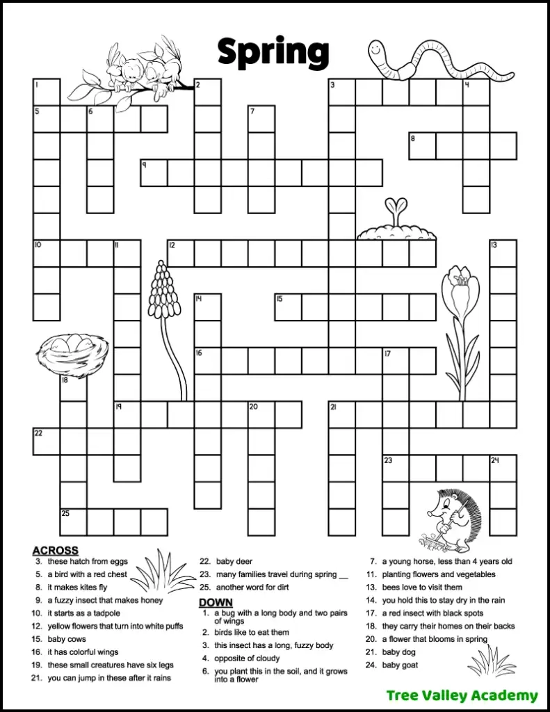 Free Crossword Puzzles Free Printable