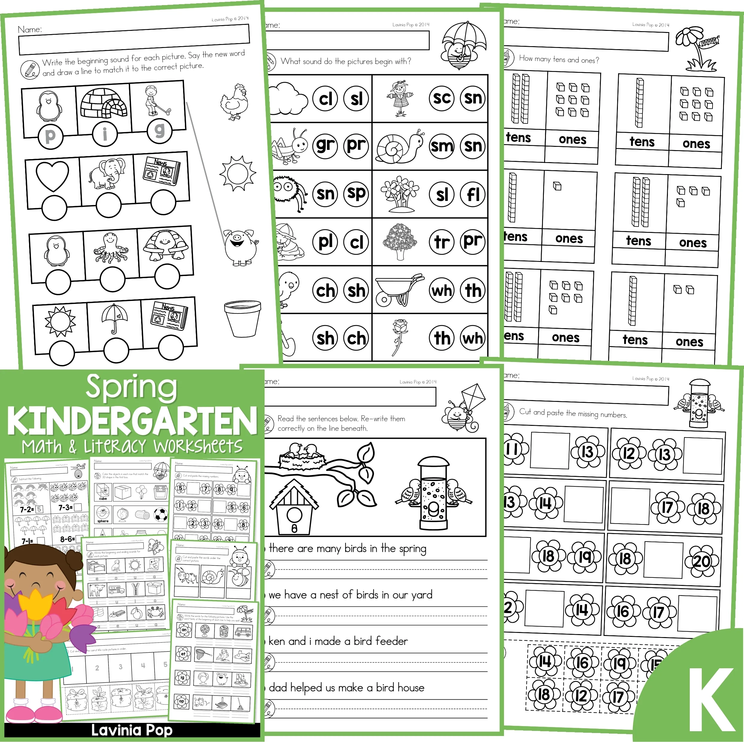 Spring Worksheets And Activities For Kindergarten In My World