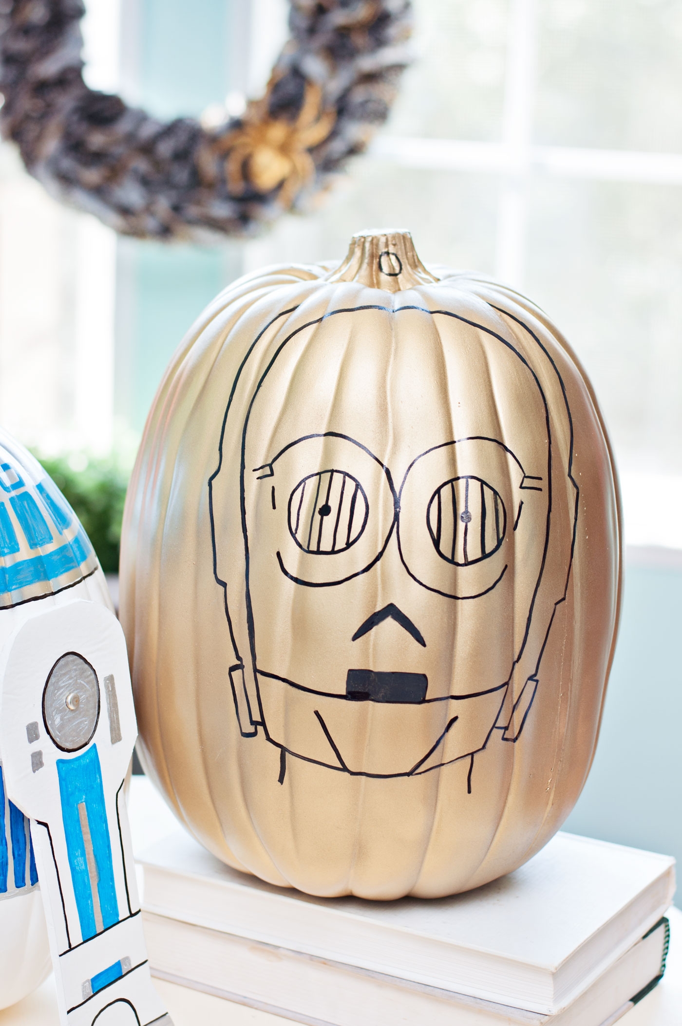 Star Wars Pumpkins For Fall R2 D2 And C 3PO DIY Candy