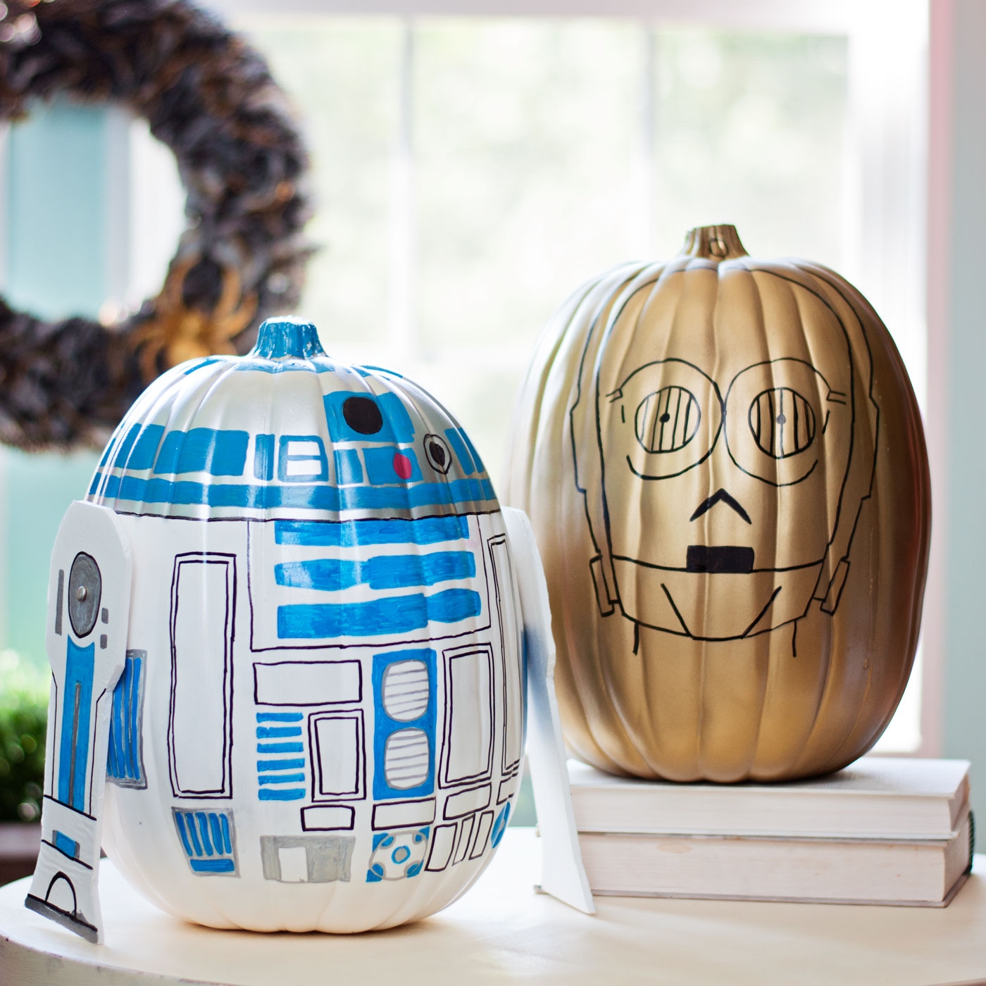 Star Wars Pumpkins For Fall R2 D2 And C 3PO DIY Candy