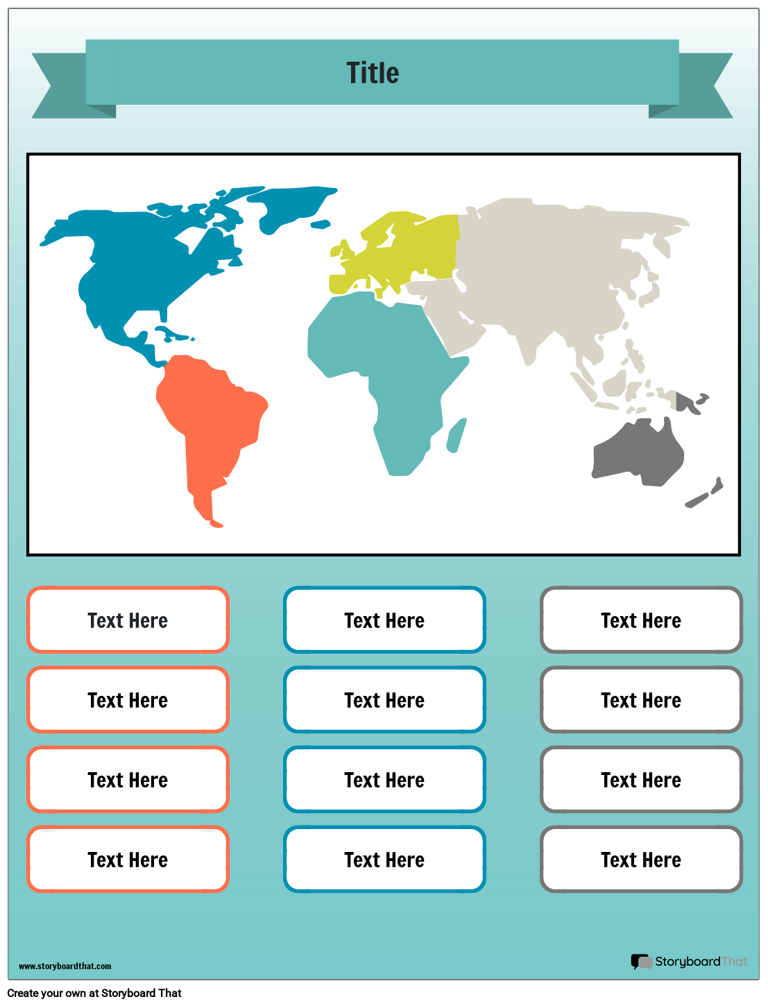 Continent Printables For Kids