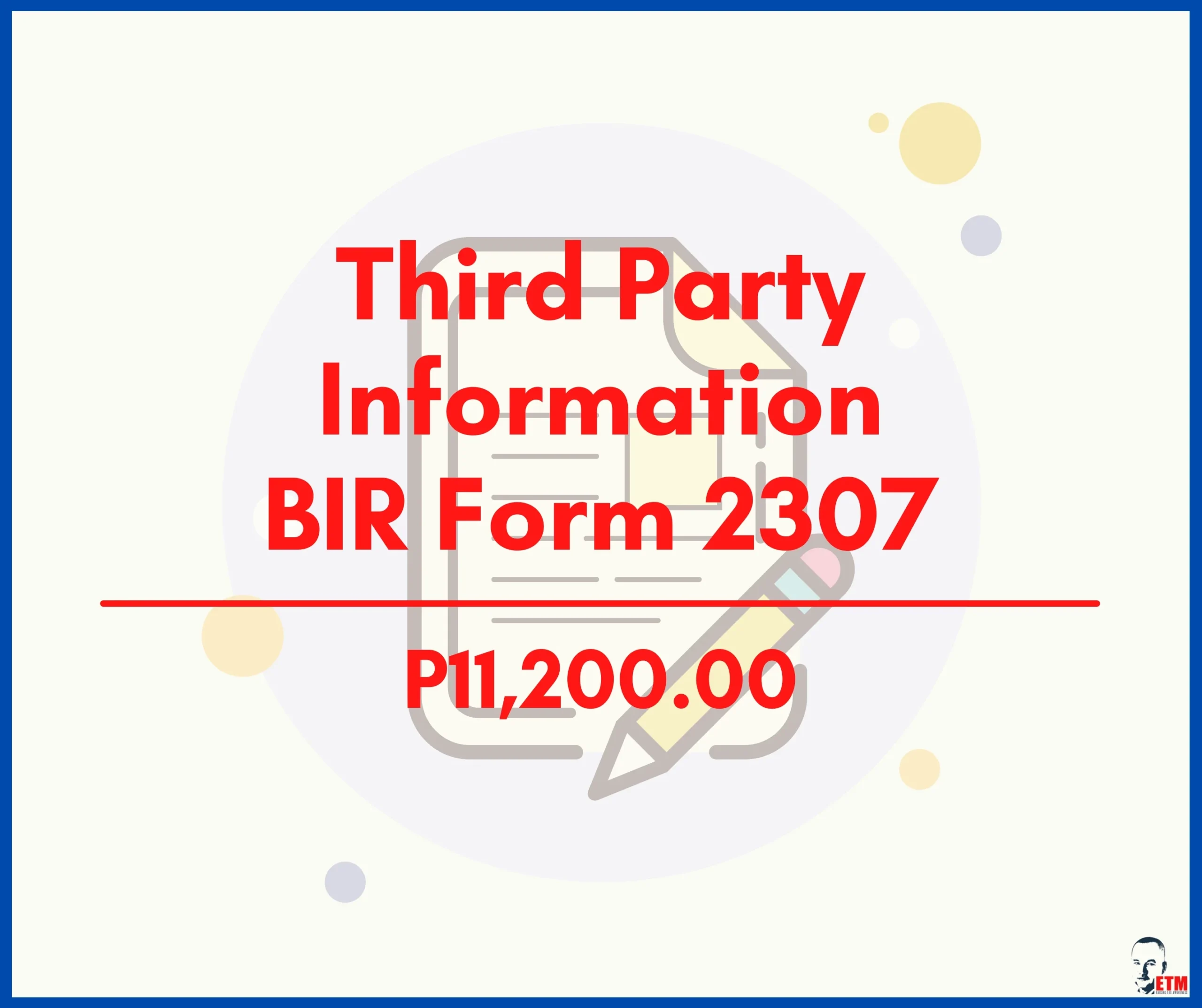 Bir Form 2307