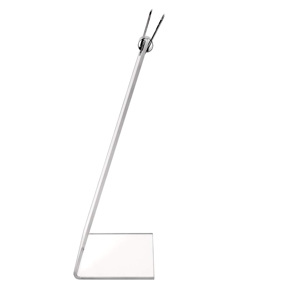 Tischaufsteller DIN A5 Hoch Aus Acrylglas In L Form Mit Metallklammer Zeigis Verschiedene Formate Werbeaufsteller Infost nder Preisschildhalter 