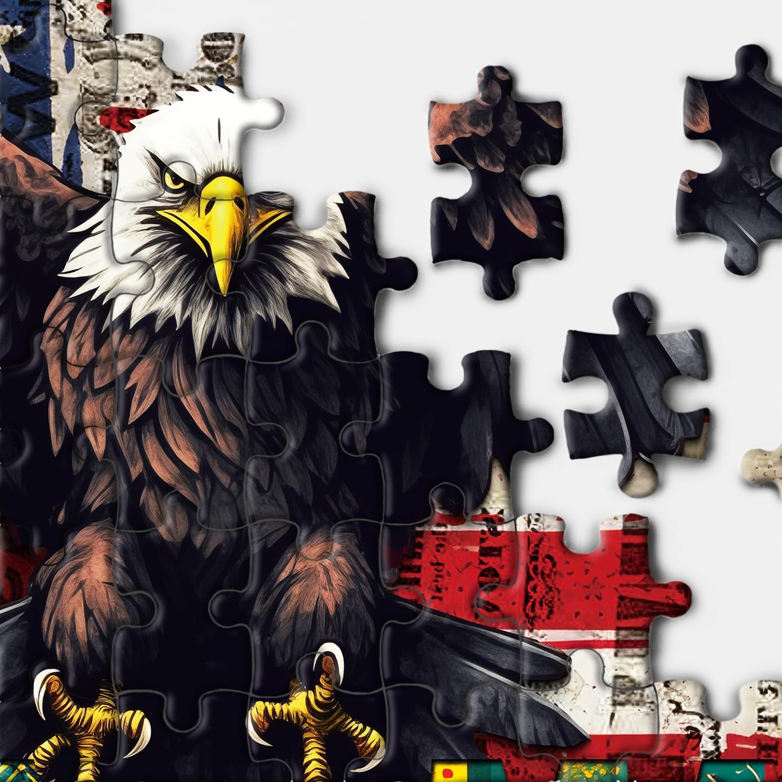 United States Flag Eagle Puzzles For Adults 1000 Pieces USA 