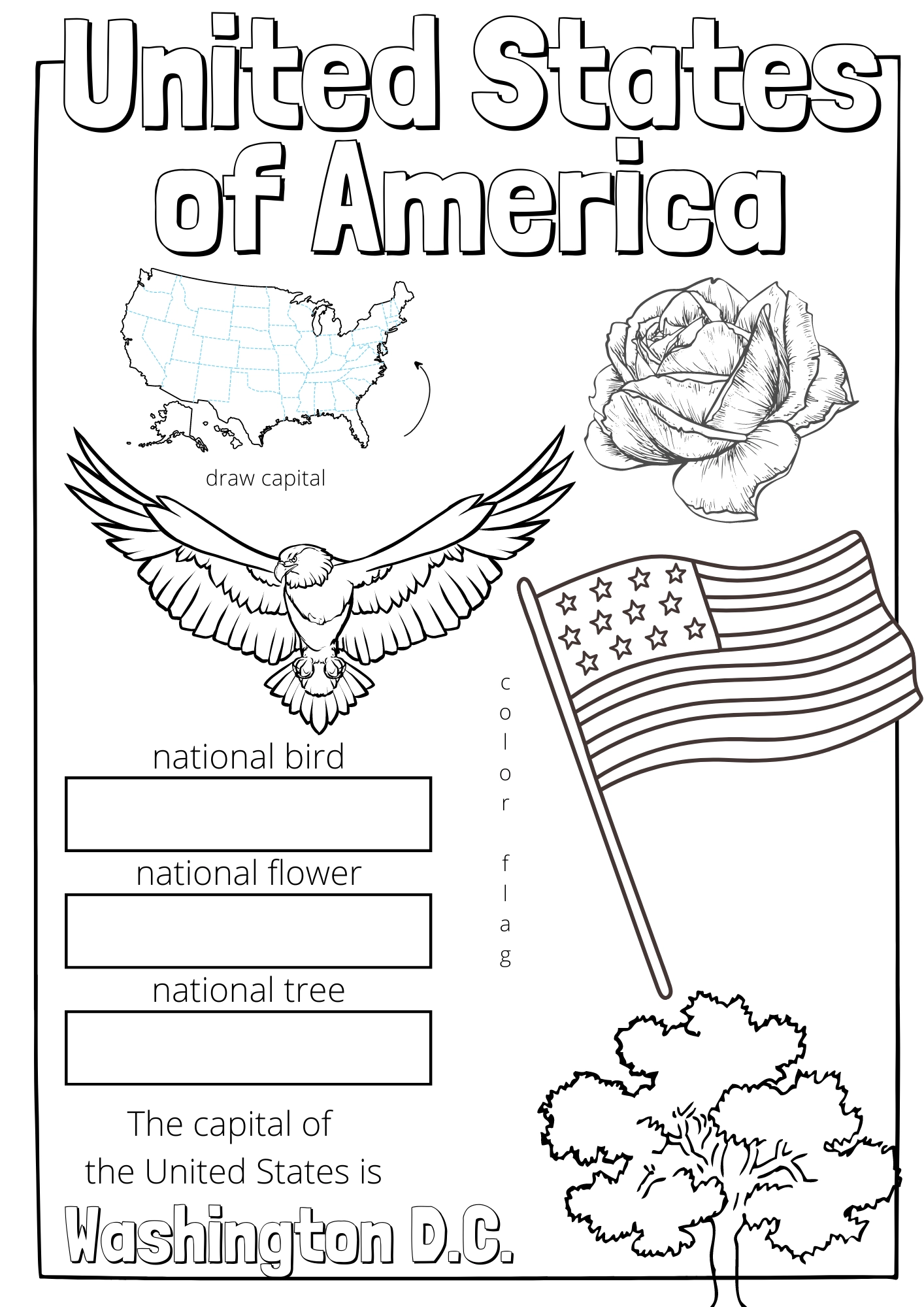 United States Of America Unit Study Packet Tiaras amp Tantrums