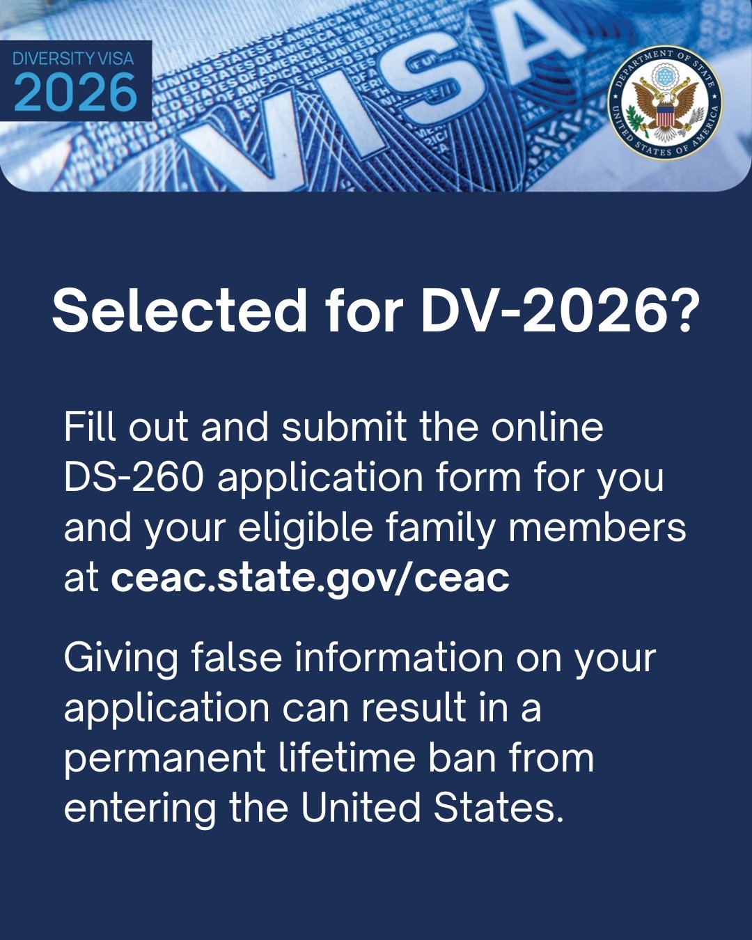 US Botschaft Berlin On X Ausgew hlt F r Die DV 2026 Lotterie 