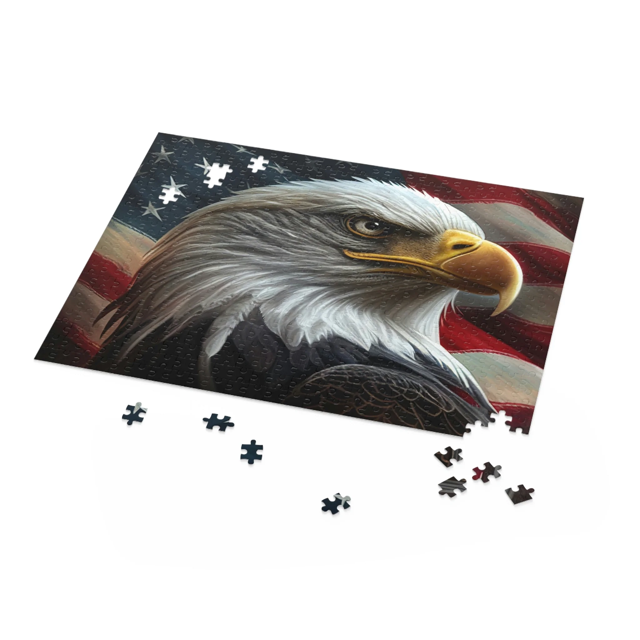 USA Flag American Bald Eagle Puzzle 120 252 500 Piece USA 