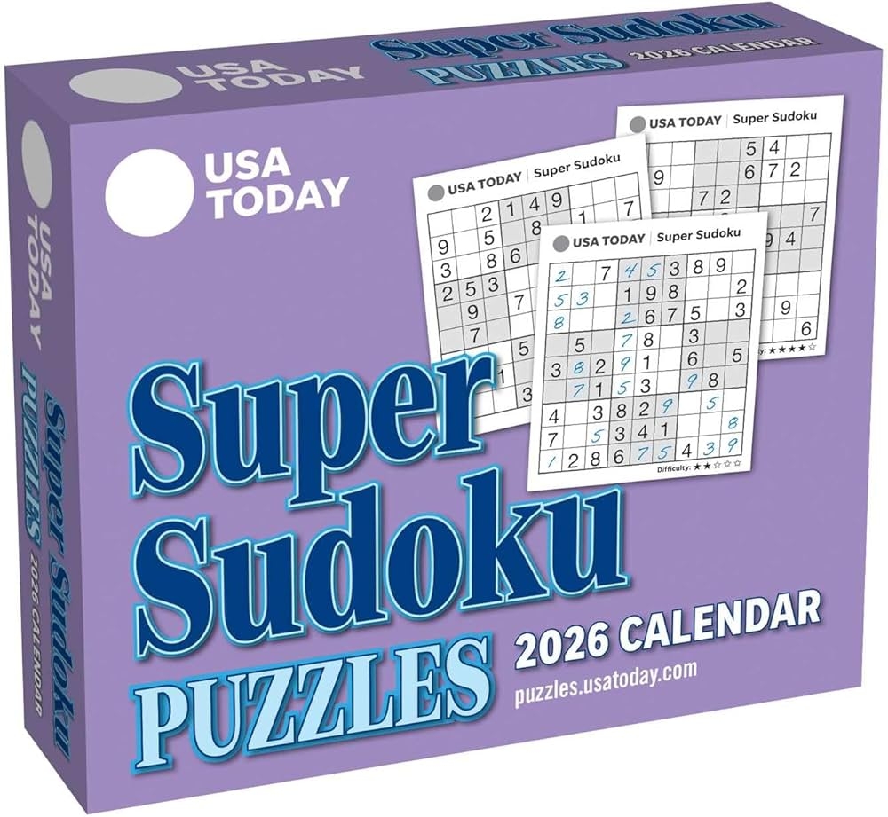 USA TODAY Sudoku 2026 Day to Day Calendar USA TODAY 