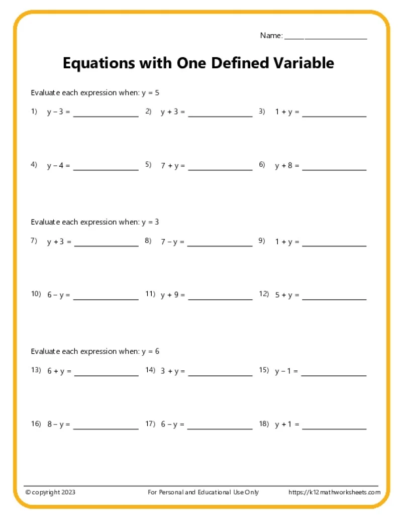 Free Printable 7th Grade Worksheets
