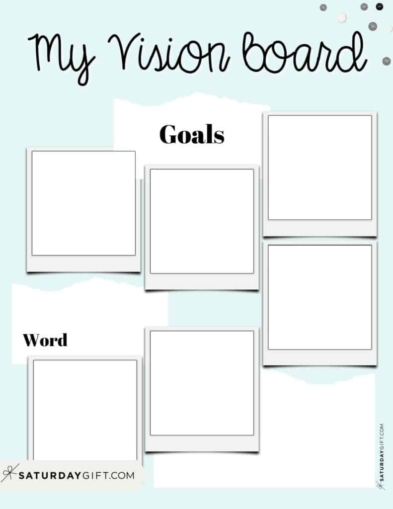 Vision Board Template 27 Cute amp Free Dream Board Printables